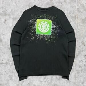 2000's Waffle Knit Element Thermal Long Sleeve Shirt